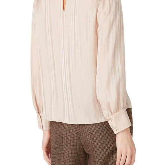 $325‎ Rebecca Taylor Long Sleeve Tie Blouse Size 10 - Picture 4 of 7